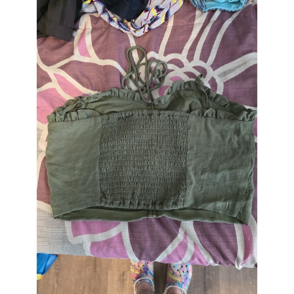 Maeve Anthropologie Crop Halter‎ Top - Picture 3 of 4